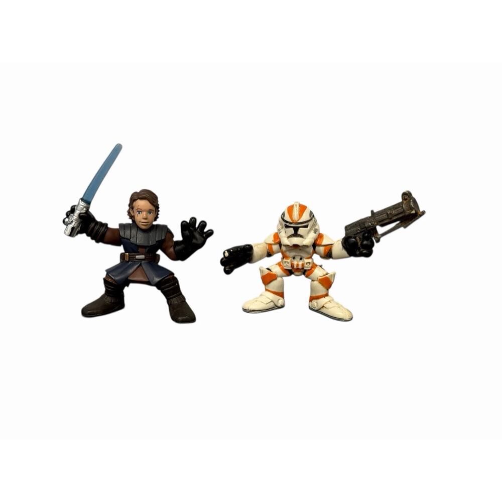 Star Wars Hasbro Galactic Heroes Anakin Skywalker & Clone Trooper Action Figures